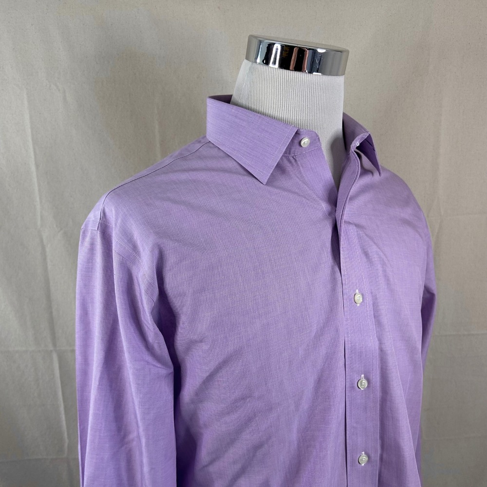 NEW Brooks Brothers 17 36 Regent Fit Dress Shirt Purple Non Iron French Cuff